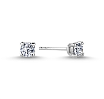 14 kt hvidguld The One ørestikkere med i alt 0,56 ct Diamant Wesselton SI